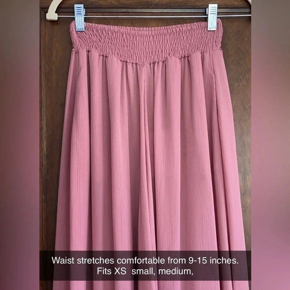 Misa Los Angeles Blush Pink Pilar Wide Leg Pants Women Size XS, S, M - Picture 4 of 11